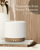 Essential Oil Diffuser, Aesthetic Ceramic Diffusers for Essential Oils,Ultrasonic 280ml Aroma Fragrance Diffuser with Cool Mist Humidifier Deffuser for Home,Office,Yoga,Bathroom,Modern Commercial by TinyTreasures Baby Boutique