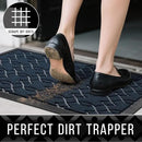 Yimobra Front Door Mat Outdoor Indoor 47x24, All-Season, All-Weather, Heavy Duty Welcome Door Mats Outside Entrance, Non Slip Porch Patio Entrance Mat, Blue by CozyNest Decor