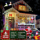 Hezbjiti 2Pack Total 800LED Icicle Lights 32.8FT Christmas Lights String Lights Outdoor Decoration 8 Modes 75 Drops Fairy Lights for Eaves Party Yard Garden Xmas Decor by GreenHaven Gardens