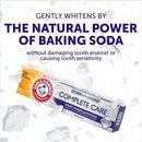 ARM & HAMMER Complete Care Toothpaste, Teeth Whitening Toothpaste with Baking Soda, Fluoride, Whole Mouth Protection, Fresh Mint Flavor, 6.0 oz (Pack of 4) by CozyNest Decor