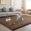 Baby Play Mat for Floor Tummy Time Mat Nursery Rug Muscle Mat Area Rug Playroom Rug Tatami Mat 6'7"x6'7" Memory Foam 1.3" Thick Crawling Mat for Babies,Toddlers, Infants, Kids,Floor Mat,Coffee by CozyNest Decor
