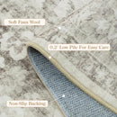 LIVEBOX Washable Area Rug 5x7 Rugs for Living Room Bedroom, Non-Slip Boho Indoor Carpet for Dining Room Office, Low-Pile Farmhouse Soft Carpets for Kids Nursery Room Playroom, Taupe by TinyTreasures Baby Boutique