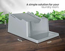 TidyFriend Laundry Detergent Holder Stand with Drip Tray, 3 Pack Laundry Soap Holder with Non-Slip Rubber Feet for Washing Space Organization, Angled Downward Slope for Easy Pouring (Grey) by CozyNest Decor