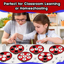 Math Games for Kids, Math Manipulatives Kindergarten Preschool Counting Toys, Ten Frame Set Addition and Subtraction Flash Cards Matching Bingo Number Games Homeschool Classroom Must Haves by TinyTreasures Baby Boutique