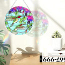 Hummingbird Suncatcher Stained Glass - Hummingbird Gifts for Women, Birds Suncatchers for Windows - Birds Window Hangings with Chain and Hook, 6 inch Stained Glass Suncatcher for Mom by GreenHaven Gardens
