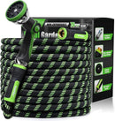 RAINPOINT 75 Foot Garden Hose - No-kink 304 Metal Garden with 10 mode Nozzle - Brass Connection, Swivel Handle, Flexible Hose,Lightweight, Puncture by GreenHaven Gardens