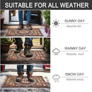 CHICHIC Rectangle Entrance Door Mat Large 18 x 30 Inch High Traffic Area Entry Way Doormat Front Door Rugs Outdoors Heavy Duty Welcome Mat, Non Slip Rubber Back Low Profile for Garage by CozyNest Decor