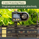 Vego Sprinkler Timer with Brass Inlet- Watering Timer for Garden Hose with Rain Delay/Manual Watering/Automatic Irrigation System - Water Hose Timer for Yard Lawn by GreenHaven Gardens