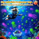 Jellyfish Baby Night Light Projector, Dinosaur+Jellyfish+Unicorn Night Light Projector, 96 Projection Options+USB Rechargeable Baby Sleeping Toys Baby Gifts,Jellyfish Lamp Baby Toys Baby Gifts Newborn by TinyTreasures Baby Boutique