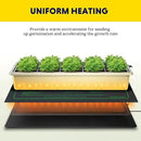 iPower Upgrade 10" x 20" Durable Waterproof Seedling Heat Mat with ETL Certified, Warm Hydroponic Heating Pad for Germination, Indoor Gardening, Brewing and Seed Starting by GreenHaven Gardens