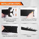 Charmount 96" Garage Storage Wall Organizer with 1200lbs, 12 Hooks Broom Holder Wall Mount, Garden Tool Organizer, Easy Installation Tool Storage to Accommodate Brooms, Hoses, Yard Tools and More by GreenHaven Gardens
