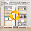 75.2" Tall Pantry Cabinet, Kitchen Pantry Storage Cabinets with 2 Door and 5 Adjustable Shelves, White Metal Pantry Storage Cabinet, Cupboard for Kitchen, Dining Room, Living Room and Bathroom by CozyNest Decor