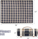 G GOOD GAIN Waterproof Picnic Blanket Portable with Carry Strap for Beach Mat or Family Outdoor Camping Party (Brown) by TinyTreasures Baby Boutique