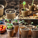 JERIA 100-Pack 3.15 Inch Peat Pots for Seedling with 100 Pcs Plant Labels,Outdoor Garden Germination Nursery Pots,Biodegradable Seed Starter Pots Kits by GreenHaven Gardens