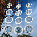 12 Discs Owl Bird Scare Discs Set-Highly Reflective Double-Sided Bird Reflectors,Extra Sparkly Owl Wind Spinner Outdoor Garden Decor, Bird Devices Deterrent to Scare Birds Away from Yard Patio Farm by GreenHaven Gardens