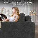 Modular Sectional Sofa with L-Shape Chaise,Cloud Sectional Modern Sleeper Couch with Deep Seat,Sponge Compression Sofas No Assembly Required (Dark Gray-Corduroy Fabric) 1pcs by CozyNest Decor