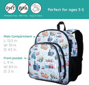 Wildkin JumpOff Jo 12-inch Kids Backpack – Lightweight, Durable Toddler Bag - Jo's Garage by TinyTreasures Baby Boutique