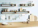 Upgraded Thick Floating Shelves - 24 Inch Multi-Use Wall-Mounted Bookshelves for Kids and Nursery, Ideal for Books, Toy, Spice Rack, Decor - Walnut Brown by CozyNest Decor