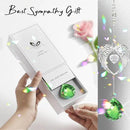 Sympathy Gift Modern Grief Gift for Lose of Loved Ones, Memorial Suncatcher with 40mm Crystal Ball, Sorry for Your Lose Rainbow Maker, Bereavement Gift Idea Angel Wings Design, Green by GreenHaven Gardens