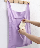 Amazhiyu 100% Linen Door Hanging Laundry Hamper Bag, 19x27 Inches Lilac by CozyNest Decor
