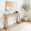 Plank+Beam Solid Wood Console Table, 46.25 Inch, Sofa Table, Narrow Entryway Table for Hallway, Behind The Couch, Living Room, Foyer, Easy Assembly, Blonde by CozyNest Decor