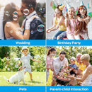 Theefun Bubble Machine: 750ML Metal Automatic Bubble Maker for Toddlers and Kids, Portable Professional Bubble Blower Operated by Plug-in Bubble Toys for Parties Weddings Indoor and Outdoor Use by TinyTreasures Baby Boutique