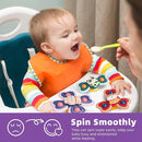 LiKee Strong Suction Cup Fidget Rotating Sensory Bath Toys for Baby 12 18 Months Airplane Car Travel Table & Window Toys for 1 2 Years Old Toddler Boys and Girls (Panda) by TinyTreasures Baby Boutique