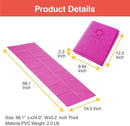 Folding Yoga Travel Pilates Mat Foldable Easy to Carry to Class Beach Park Tear resistant Travel Picnics 4mm Thick 9 Colors by TinyTreasures Baby Boutique