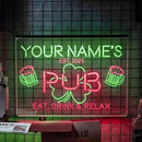 Personalized Bar Signs with Your Name for home wall light up with personalized pub name, man cave accessories, beer themed neon customizable lighted sign by CozyNest Decor