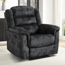 EBELLO Manual Recliner Chair, Soft Fabric Recliner Sofa with Overstuffed Armrest and Backrest for Living Room, Bedroom, Grey by CozyNest Decor