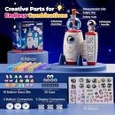 DIY Space Magic Balloon Craft Kit, Sticker Decorated Balloons Toy for Kids, Rocket Air Pump Fun with Balloon Monster Pals, DIY Creative Activity, Birthday Gifts for Girls Boys Ages 3+ by TinyTreasures Baby Boutique
