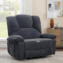 Oversized Power Recliner Chair 350lb with Hidable Cup Holders, Extra Wide Large Big Electric Recliner Chair with Lumbar Support Pillow Nursery Chair Living Room (Power, GREY-6001) by CozyNest Decor