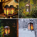 Solar Outdoor Lantern, Garden Hanging Waterproof Lanterns PVC Upgrade 3 LED Flickering Flameless Candle Decorative for Garden Women Mom Grandma Halloween Gifts (Grid Candle) by GreenHaven Gardens