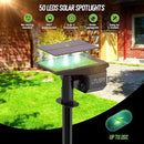 Solar Spot Lights Outdoor Landscape Lights, 50 LEDs Solar Spotlight Outdoor Auto On/Off with 3 Modes, IP67 Solar Outdoor Lights Waterproof Garden Light, 2-in-1 Solar Spotlight for Yard by GreenHaven Gardens