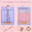 2-in-1 400 Pcs Friendship Bracelet Making Kit for Girls,Weaving Loom Kit Toys, Craft Kits for Kids,Age 6-12 Year Old Girls Gifts Ideas, Bracelet & Coaster & Bag Weaving Making kit by TinyTreasures Baby Boutique