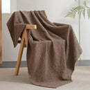 PHF Ultra Soft Waffle Weave Throw Blanket 50"x 60"- Washed Lightweight Breathable Cozy Woven Blanket for Bed - Aesthetic Decor for Couch Bedding Sofa Home Car - Cocoa Brown by CozyNest Decor