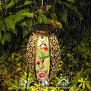 Outdoor Solar Lantern-Waterproof Hummingbird Hanging Metal Decorative Lights for Patio Table Garden Pathway Yard with Super Bright Warm White LED, Large Solar Panels, Auto On/Off by GreenHaven Gardens