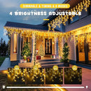 JMEXSUSS 800 LED Icicle Lights for Outside, Icicle Christmas Lights Outdoor, Warm White Christmas Lights for House Holiday Party Wedding Christmas Decorations by GreenHaven Gardens