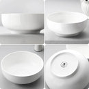 MALACASA Large Serving Bowls - 60 OZ (8") Salad Bowls Set of 2, White Mixing Bowls for Kitchen, Soup, Pasta and Dinner, Large Salad Bowls Set, Dishwasher & Oven Safe, Series REGULAR by CozyNest Decor
