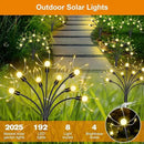 Solar Garden Lights 4 Pack - Outdoor Waterproof Decorative Fairy Lights for Yard, Pathway, Flowerbed, Balcony, Patio & Garden Decor by GreenHaven Gardens