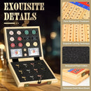 21 Inches Horse Racing Game, Horse Race Board Games with 11 Luxury Metal Horses,Thickened Wood Chessboard,Chips,Cards and Dice,Classic Wooden Table Top Board Games for Adults and Family by TinyTreasures Baby Boutique