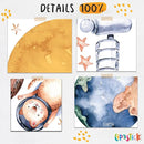 Solar System Wall Decals for Kids - Planets and Space Themed Wall Stickers by Lipastick - Peel and Stick Vinyl Decals for Boys and Girls Bedroom, Nursery, Playroom - Wall Stickers for Girls Room by TinyTreasures Baby Boutique