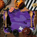 MCEAST 6 Pack Halloween Plastic Placemats Halloween Pumpkin Spider Ghost Waterproof Table Mats Assorted 6 Styles Halloween Party Table Decorations for Home Kitchen Dining, 16 x 12 Inches by CozyNest Decor