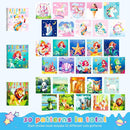 homicozy 3PCS Sticker Paint Books for Kids Ages 4-10,Unicorn Mermaid Animals Designs Paint by Stickers,Sticker by Numbers,Party Birthday Gifts for Girls 4-10,Create 30 Pictures One Stickers at A Time by TinyTreasures Baby Boutique