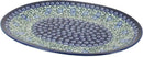 Blue Rose Polish Pottery Seaside Swirl Large Serving Platter by CozyNest Decor