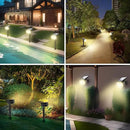Solar Spot Lights Outdoor Waterproof IP65, 2 Pack Landscape Spotlights with 46 LEDs, 3 Modes Auto On/Off Solar Powered Flood Lights for Outside Pathway, Yard, Garden, Walkway (Warm White) by CozyNest Decor