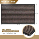 Yimobra Front Door Mat Outdoor Indoor Entrance, 100% Waterproof All-Season All Weather Doormat, Welcome Matt Outside Entry, Non Slip, Low Profile, Heavy Duty Patio Porch Floor Mats,47 x 32 by CozyNest Decor