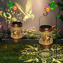 2 Pack Solar Lanterns Outdoor Decor - Perfect Gifts for Mom Women Grandma, Solar Powered Hummingbird Sunflower Lantern with 8-Hour Runtime, Waterproof & Easy to Use for Garden, Patio, Yard by GreenHaven Gardens