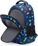 BLUEFAIRY Kids Backpack for Boys Elementary Primary Middle School Bags Back to School Bookbags Gifts Large Compartment with Tablet Sleeve Mochilas para niños 17" Dinosaur Navy Blue by TinyTreasures Baby Boutique