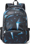 BLUEFAIRY Kids Backpack for Boys Elementary Primary Middle School Bags for Childs Book Bags Bookbags Lightweight Padded Straps Back to School Mochilas para Niños 17" Black/Blue by TinyTreasures Baby Boutique